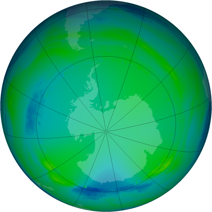 Ozone Map 1985-07-07
